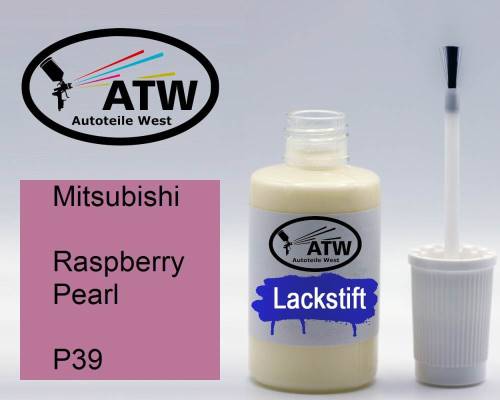 Mitsubishi, Raspberry Pearl, P39: 20ml Lackstift, von ATW Autoteile West.